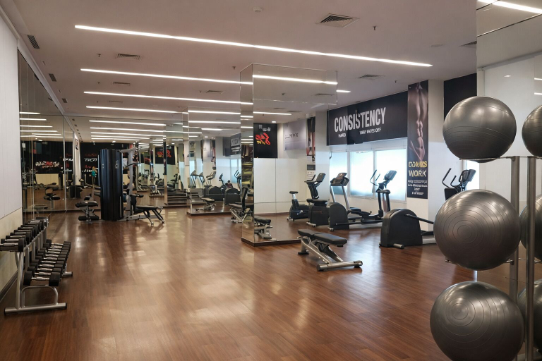 Fitness facility, Comfortable And Roomy Studio At Tanglin Supermall Mansion Apartment, Surabaya