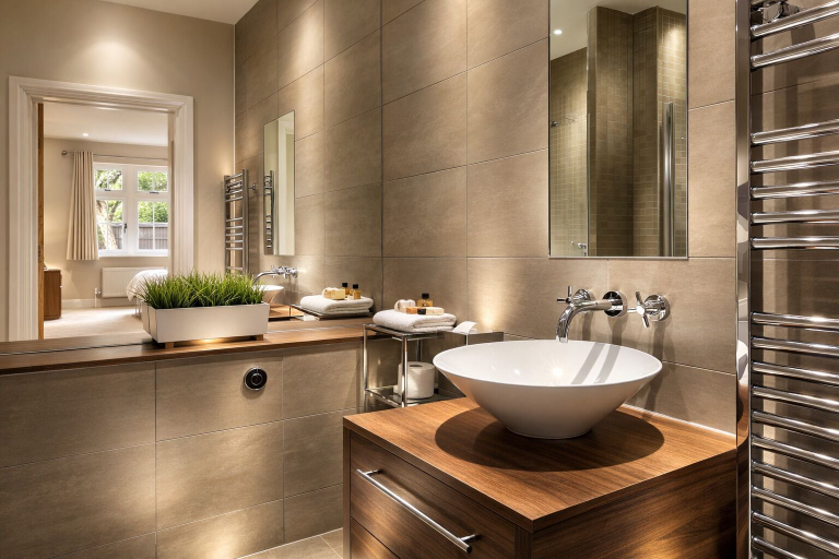 Bathroom 3, Roomspace Apartments -Kinnaird Court, Surrey