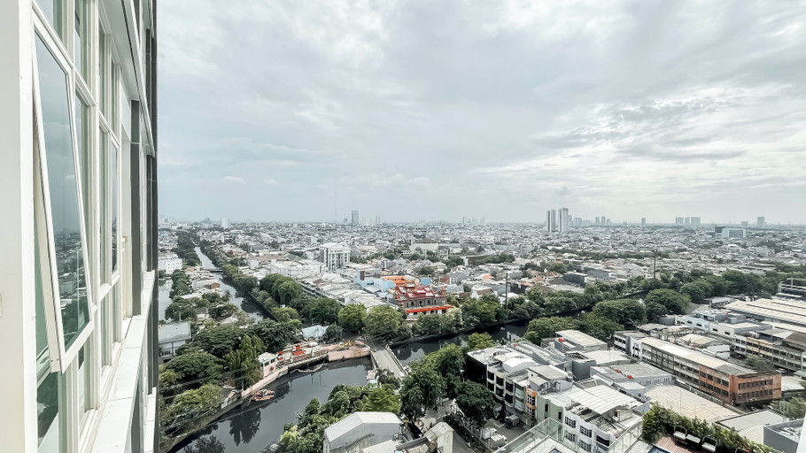 City view, Japandi Style Studio Apartment At B Residence Grogol, West Jakarta