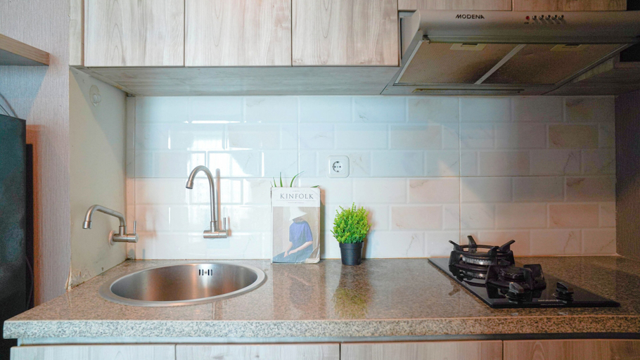 Private kitchen, Compact 1Br (No Living Room) At Apartment Grand Kamala Lagoon, Bekasi