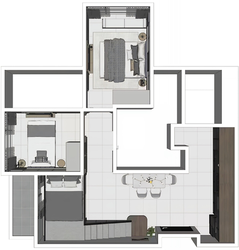 Floor plan, Solana By SanLiving - 2BR - Kasablanka, Jakarta Selatan