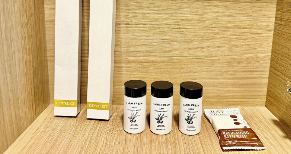 Bathroom amenities, Fortale Prime | Serviced Apartment, Bangalore
