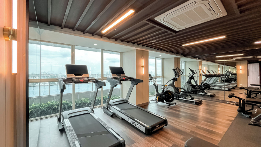 Fitness facility, Japandi Style Studio Apartment At B Residence Grogol, West Jakarta