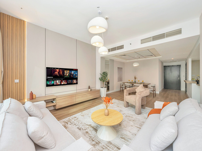 Living area 4, Luxury Waterfront View with Ain Dubai, Dubai