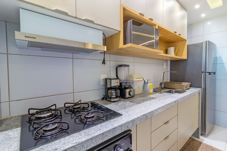 Private kitchen 5, Muro Alto Clube #402 - Apartment by Carpediem, Ipojuca
