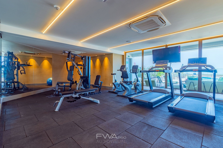 Fitness facility, Parque do Cais #1210 - Apt With a View by Carpediem, Recife