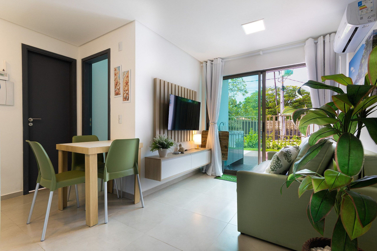 Living area 2, Porto Male #02 - Apto Com Piscina por Carpediem, Ipojuca