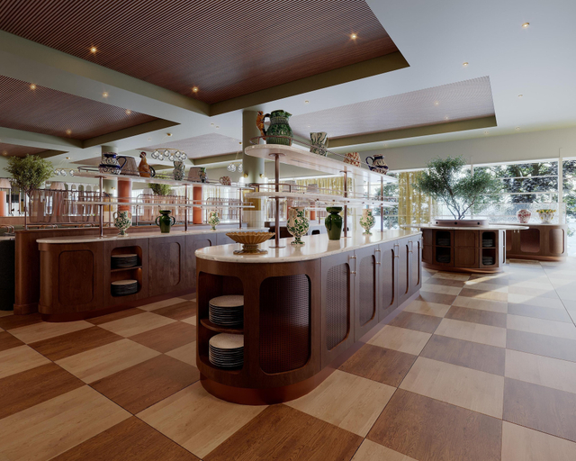 Breakfast area, Scandic Charlottenburg, Berlin
