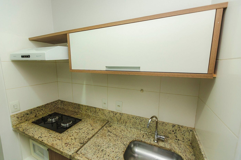 Private kitchen, HOTEL MARINA FLAT, Caldas Novas