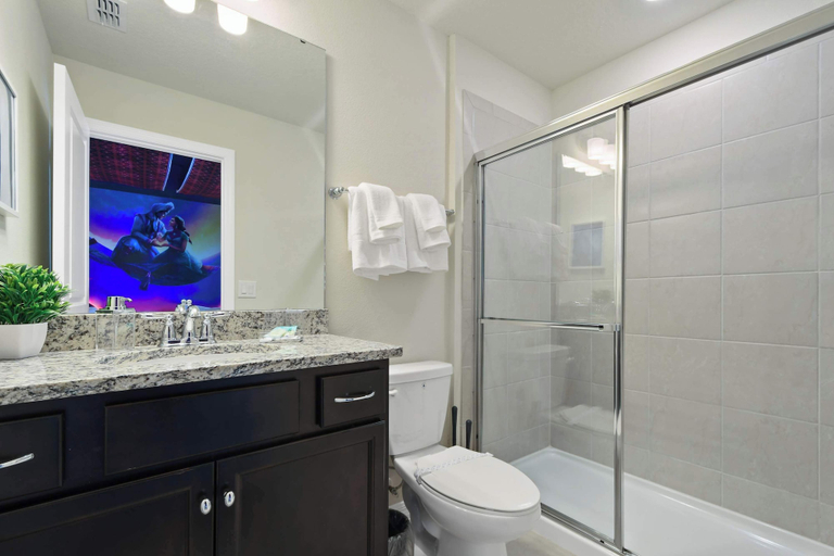 Bathroom 4, Extraordinary 10br Private Pool Spa Near Disney, Polk