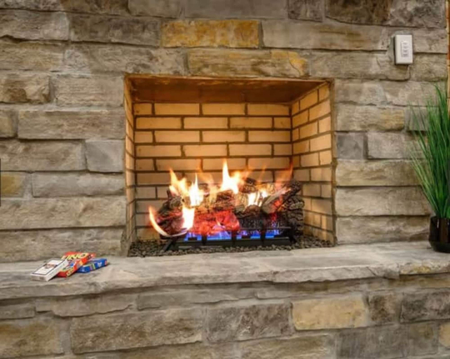Fireplace, The Scarlet Pines, McCurtain