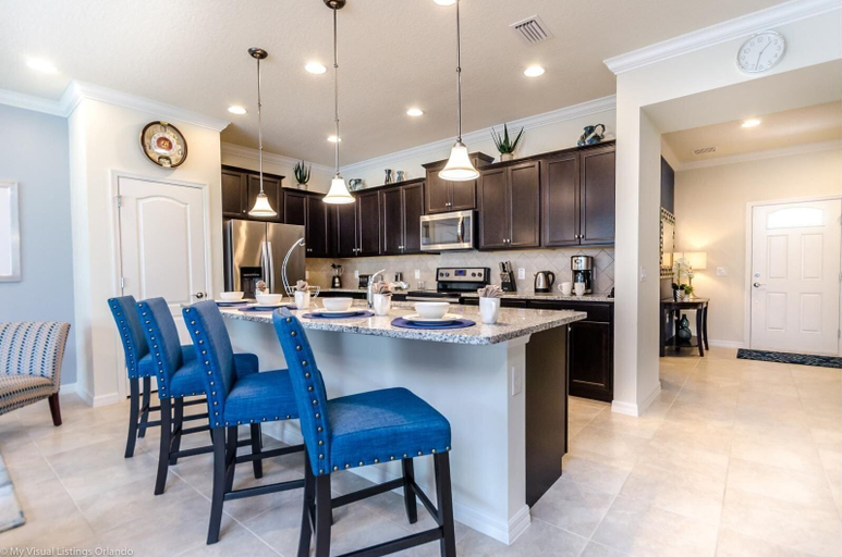 Private kitchen, Themed 5BR Home Near Disney, Osceola
