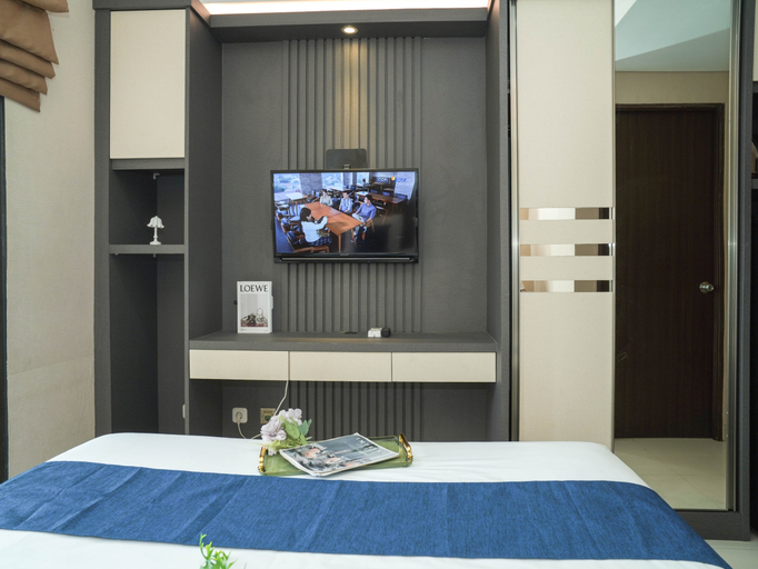 Bedroom 4, Neat and Restful Studio for 2 Pax at Transpark Bintaro Apartment By Travelio, Tangerang Selatan