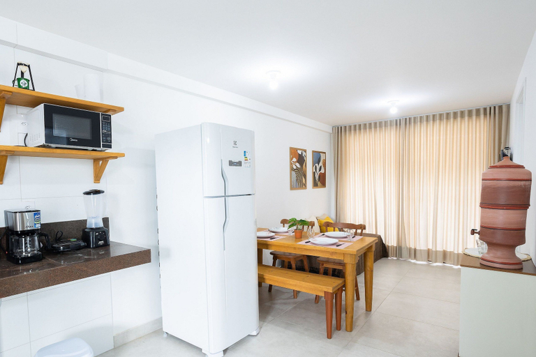 Private kitchen 4, Puerto Ventura #303 - Flat by the sea in Carpediem, João Pessoa
