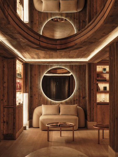 Spa reception, Rosewood Courchevel Le Jardin Alpin, Savoie