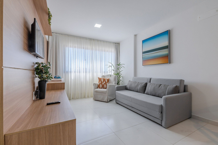 Living area 2, Jsmart Studio #1106 - Comfortable apt by Carpediem, Fortaleza