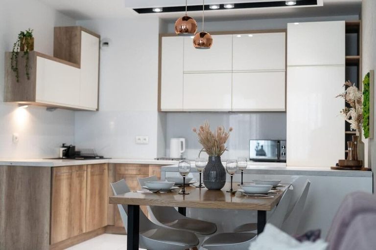 Private kitchen, Malila Premium Apartments Cystersów 20D, Kraków City