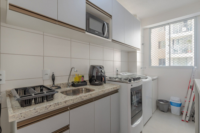 Private kitchen 5, Mirante #407 - Two-bedroom Apt By Carpediem, Fortaleza