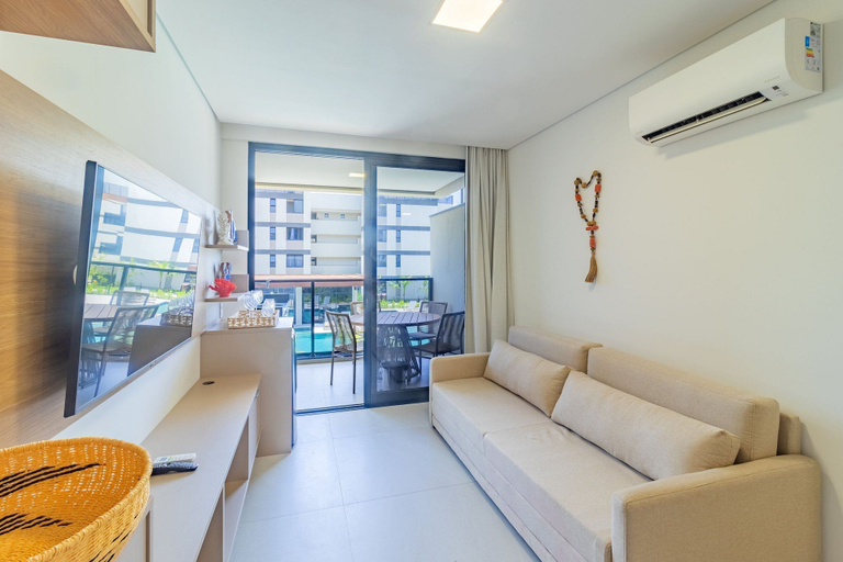 Living area 5, Cais Eco #107 - Flatt With Balcony by Carpediem, Ipojuca