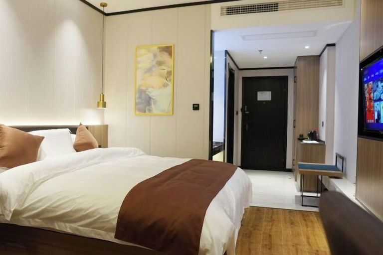 Bedroom 5, GYA Hotel (Yancheng Wengang Road High-speed Railway Station), Yancheng