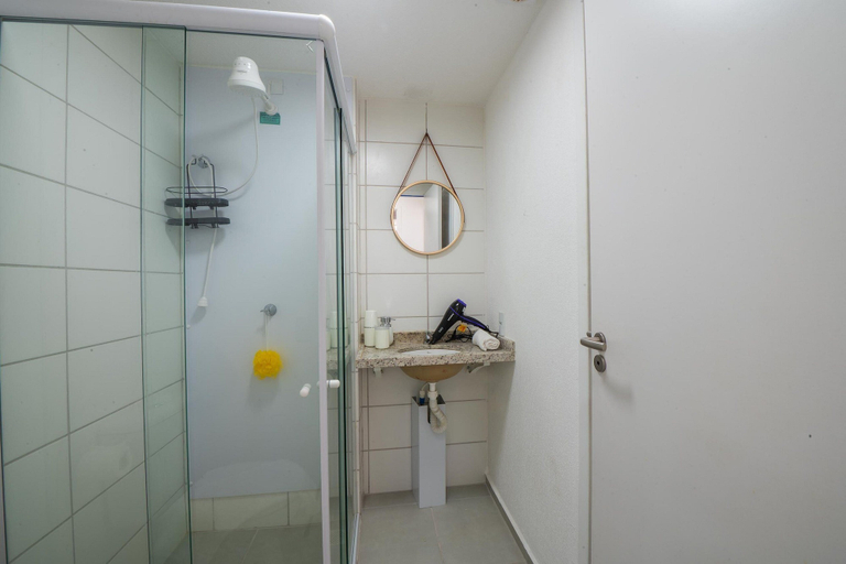 Bathroom 5, Mirante-506 - Apt 300m From the Beach by Carpediem, Fortaleza