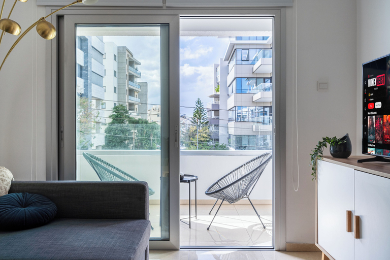 Terrace/patio, Classy 2BR Cafe Suite Strovolos