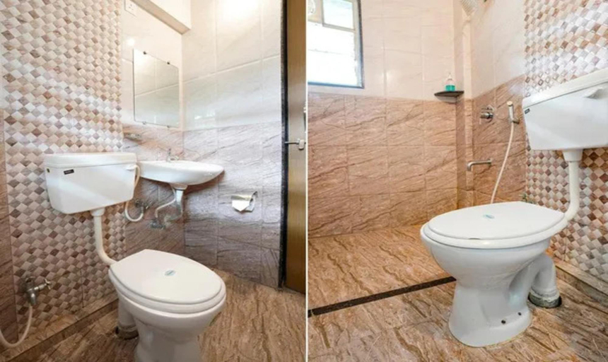 Bathroom, FabHotel Vardhan House II, Pune