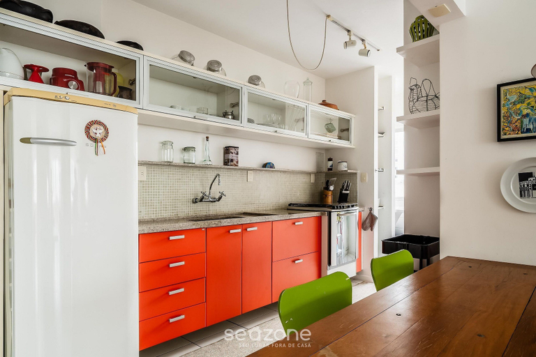 Private kitchen 2, Beachfront apt BC Center Close to Attract. Aco803, Balneário Arroio do Silva