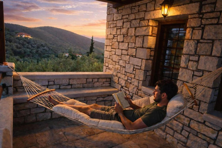 Room 5, Stone Villa Monolia With Sea View, Thessaly