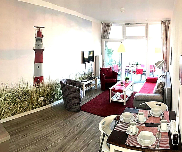 Dining, Coastal Apartment With Balcony, Ostholstein