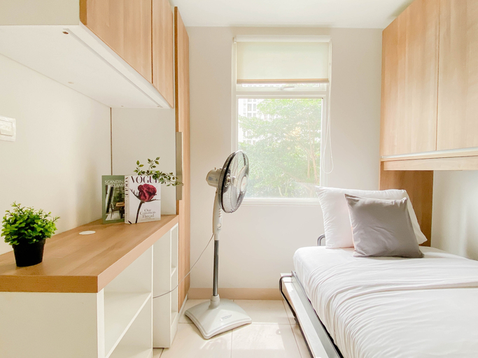 Bedroom 2, Practical 2BR for 4 Pax at Springlake Summarecon Bekasi Apartment By Travelio, Bekasi