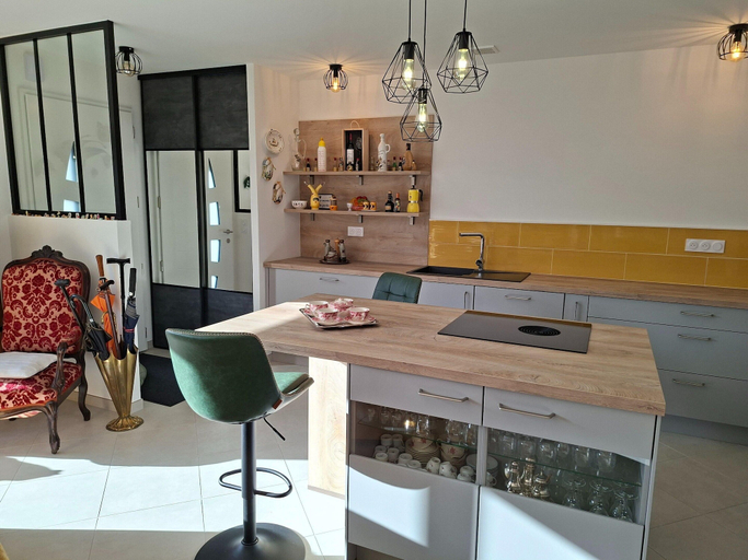 Private kitchen 4, Ground Floor Holiday Home in Plestin des Greves, Côtes-d'Armor