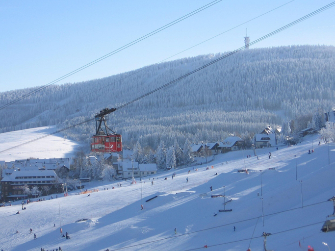 View from property 3, Holiday apartment De Gruusse, Erzgebirgskreis
