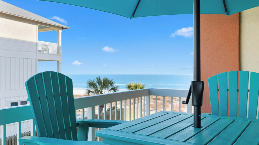 View from room 4, Condo With Gulf View Direct Beach Access, Indoor/outdoor Pool, Baldwin