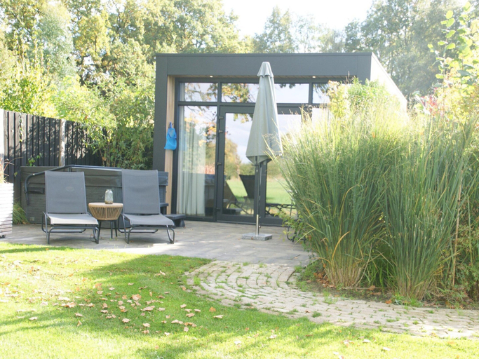 Exterior 3, Private Sauna at Wellness Lodge in Drenthe, Coevorden