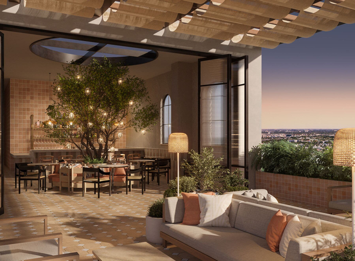 Outdoor dining, The Crosby Studio by Palermo Home, Miami-Dade