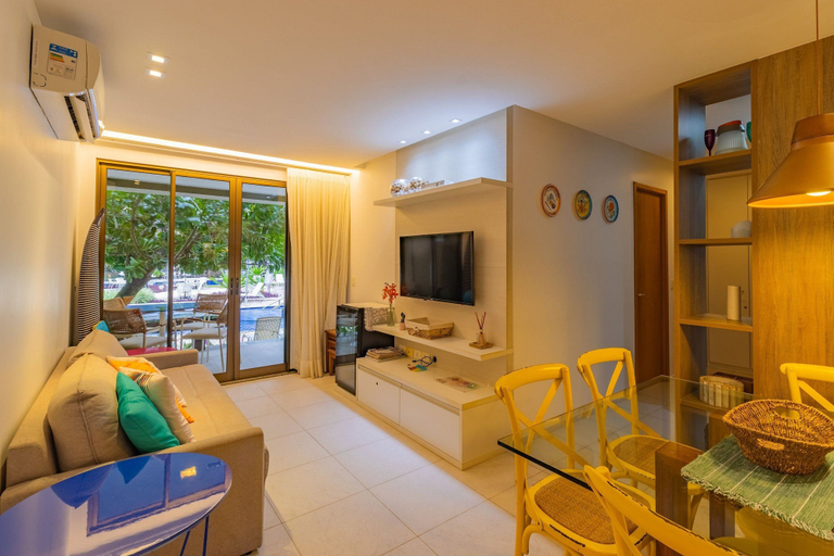 Living area 2, Malawi #104a - Seaside Apartment by Carpediem, Ipojuca