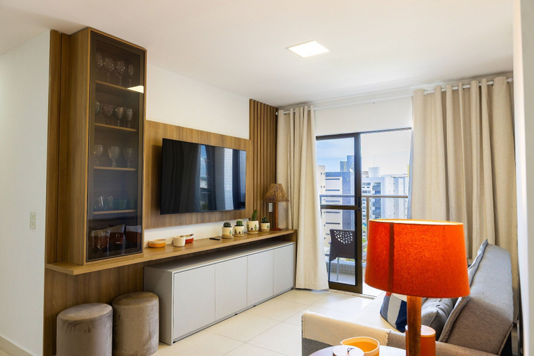 Living area 2, Buenos Ayres #509 - Apt With Balcony by Carpediem, João Pessoa