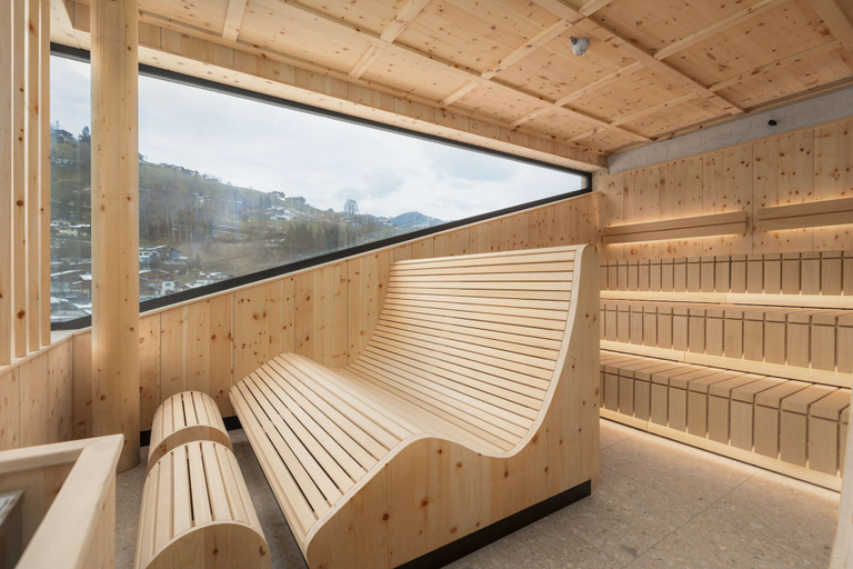 Sauna, Familienapartment mit 2 SZ und Sauna im Souterrain, Zell am See