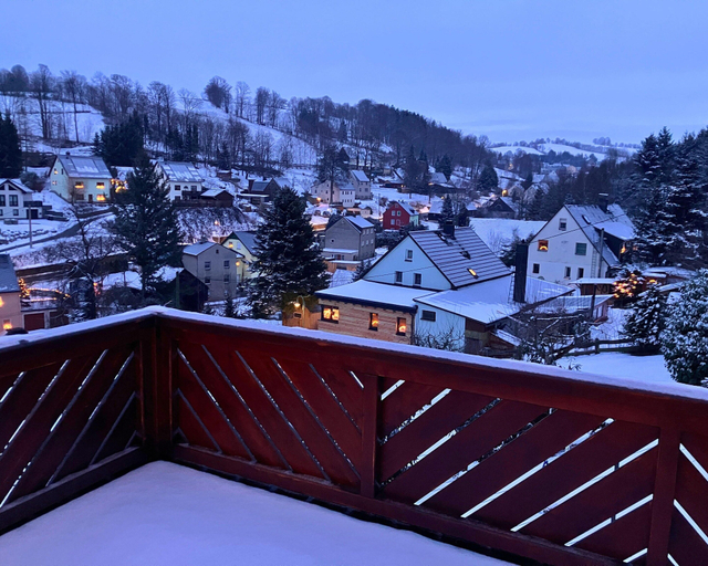 Balcony 4, Holiday Apartment De Gruusse, Erzgebirgskreis