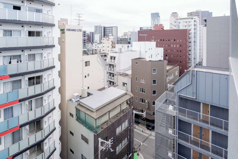 Balcony view, b&Kuromon 3, Osaka