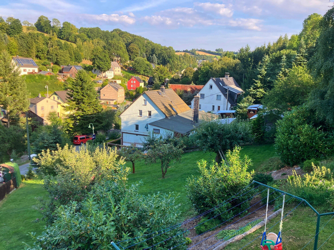 Balcony 5, Holiday apartment De Gruusse, Erzgebirgskreis