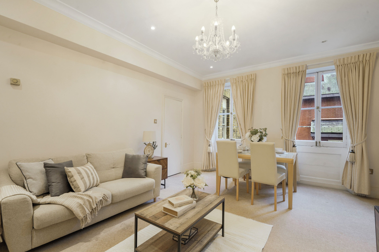 Living area 2, Hertford Flat 8, London