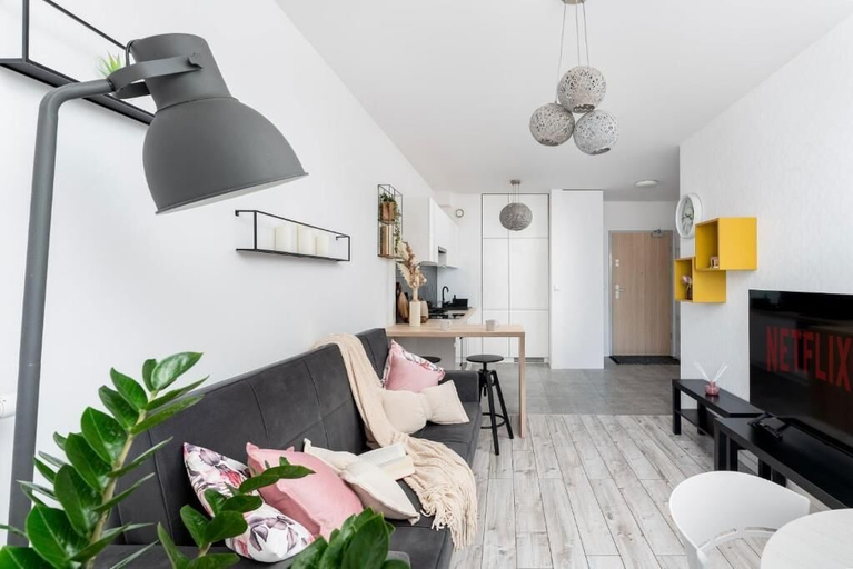 Living area 3, Malila Apartments Konopnickiej 63E, Kraków City