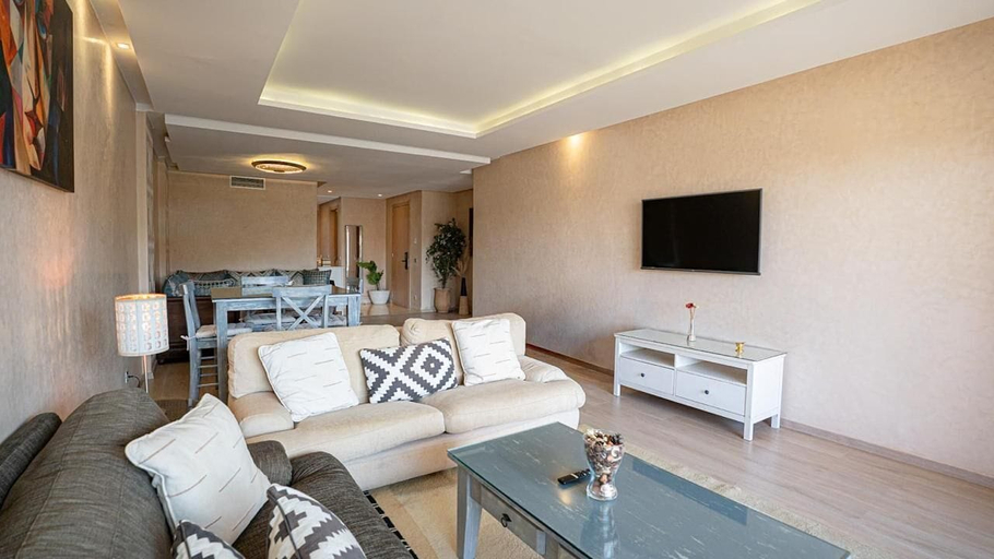 Living area 3, Elegant Apartment with Panoramic View, Marrakech
