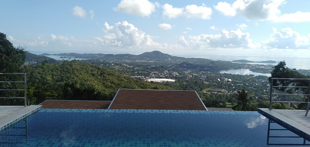 View from property 2, Great Sea view Mountain Villa, Ko Samui