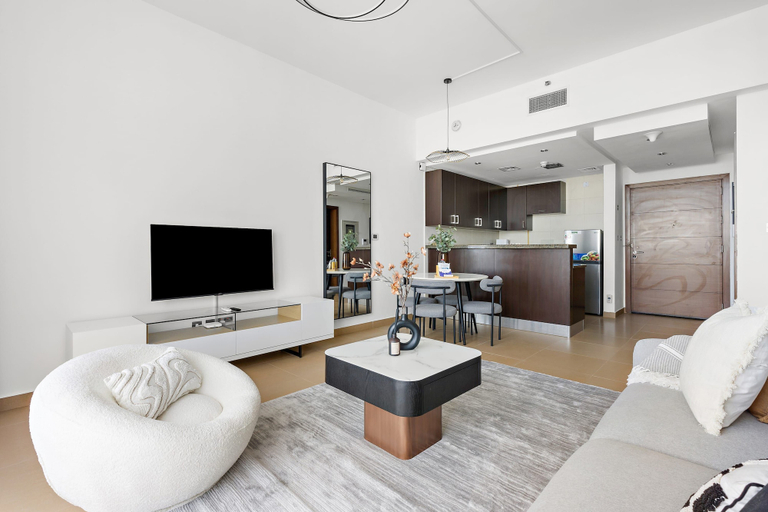 Room 4, Silkhaus 1BR Orchid in Al Rayyana Balcony, Abu Dhabi City
