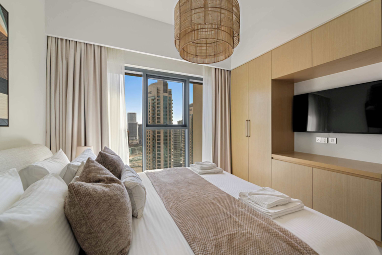 Bedroom 2, Silkhaus Luxurious 1BR Downtown Burj Royale, Dubai