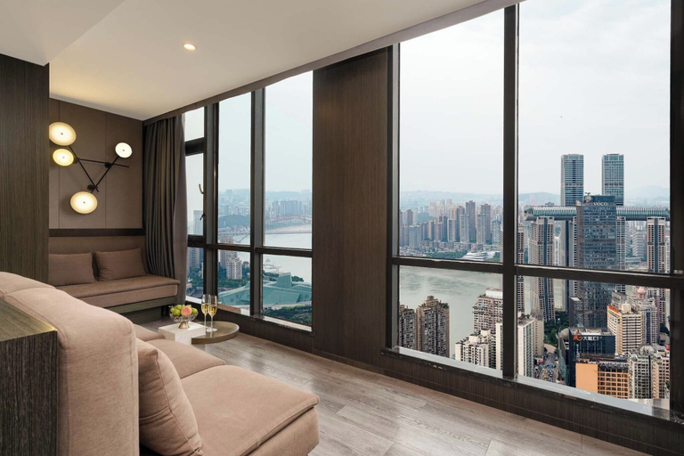 View from room 4, Chongqing Laizhu Qianxun Sky Hotel, Chongqing