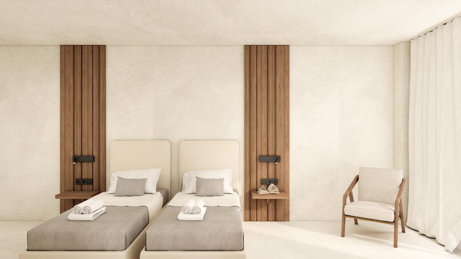 Bedroom 3, Ilio Mare Resort Hotel, East Macedonia and Thrace